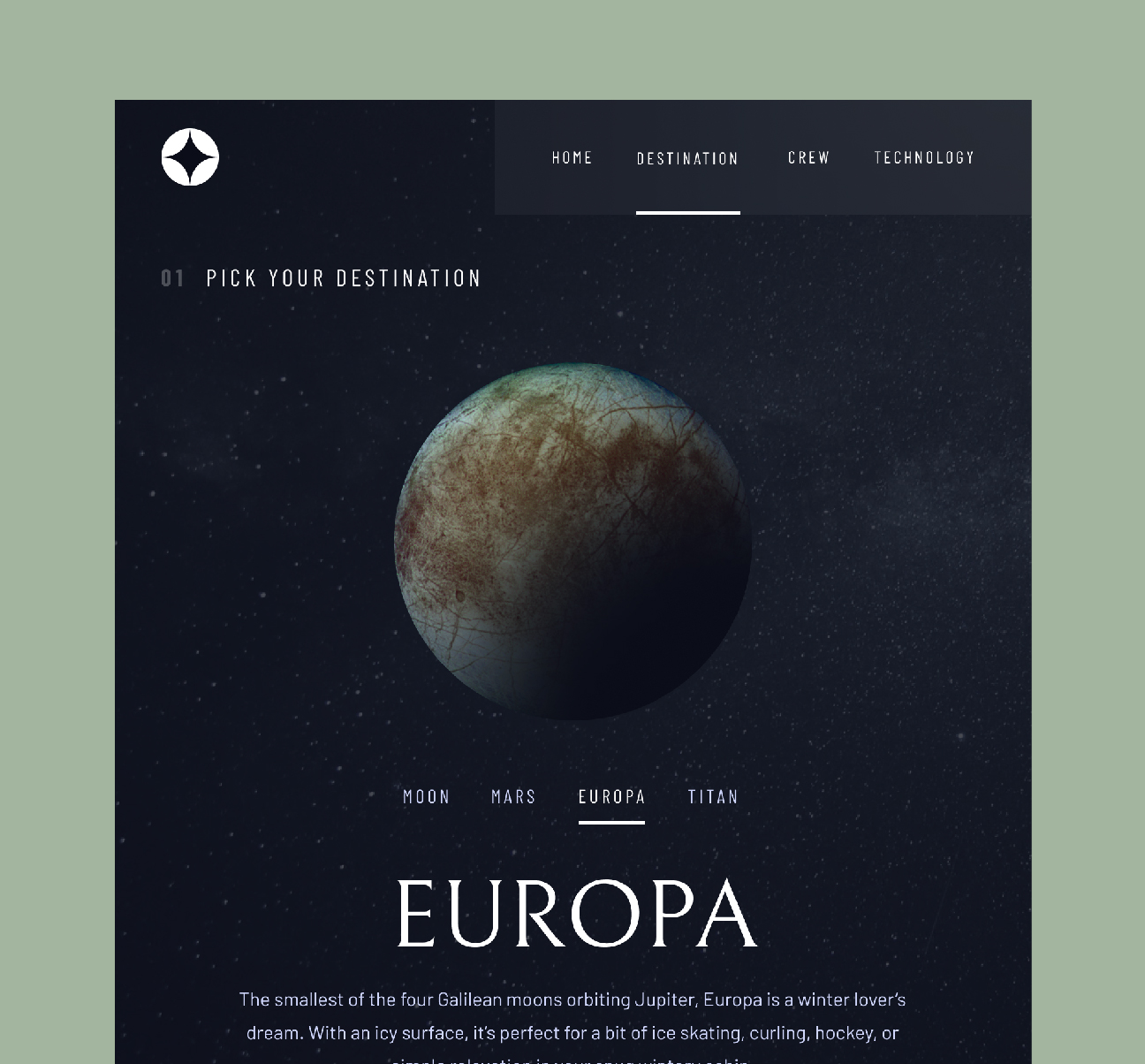 Screenshot of the Manage web app homepage